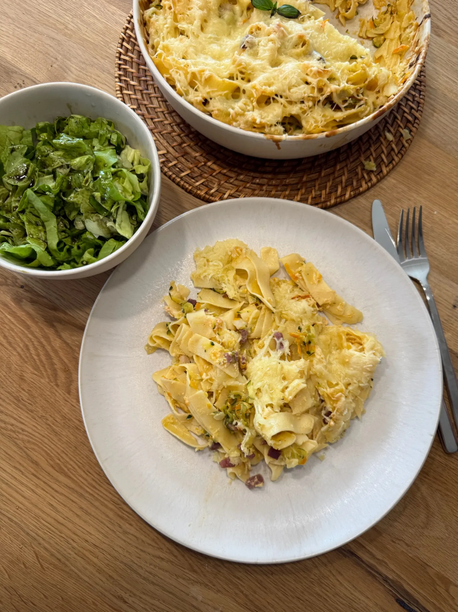 Nudelauflauf mit Gemüse