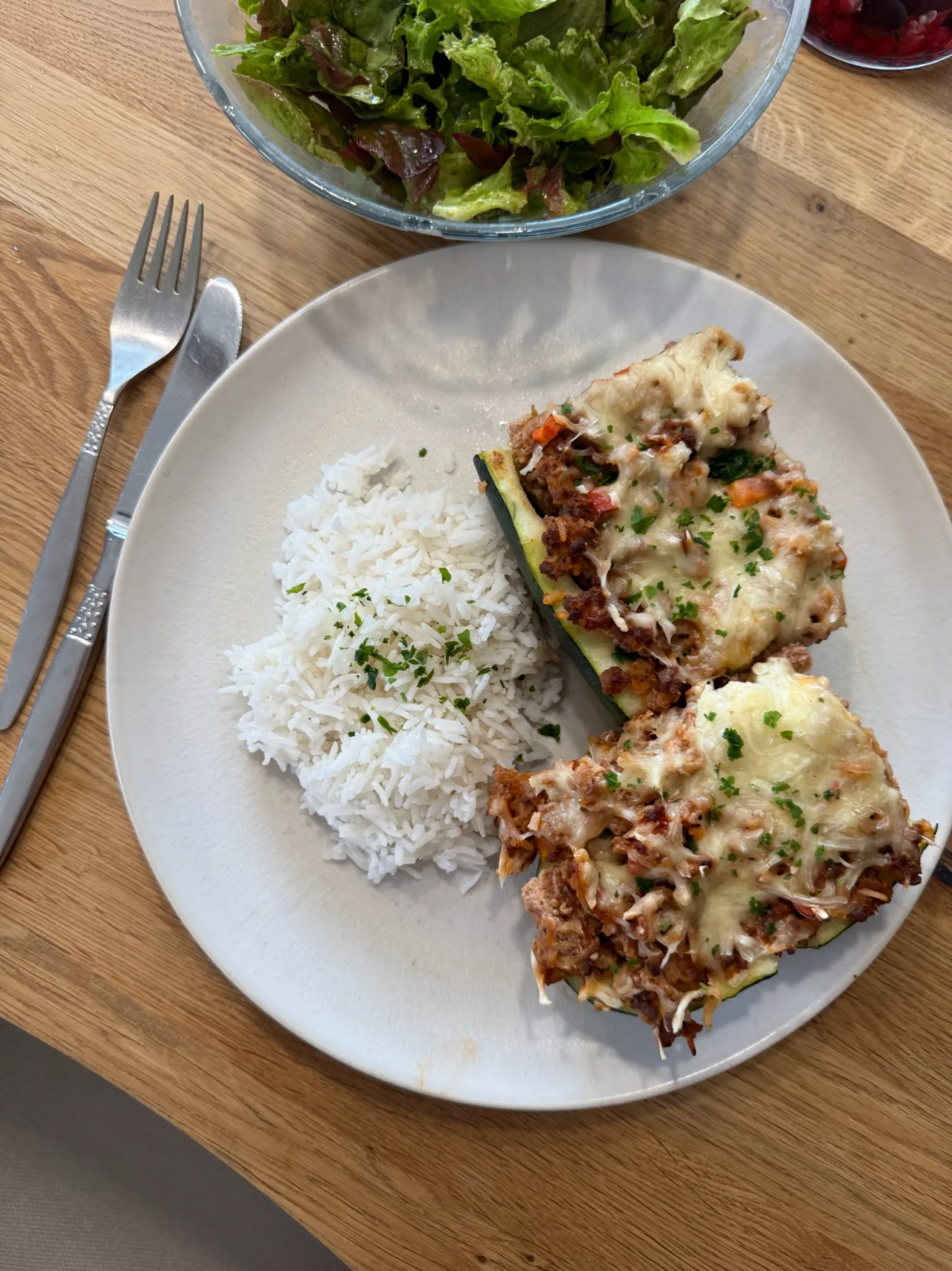 Cheesy Zucchini Boats