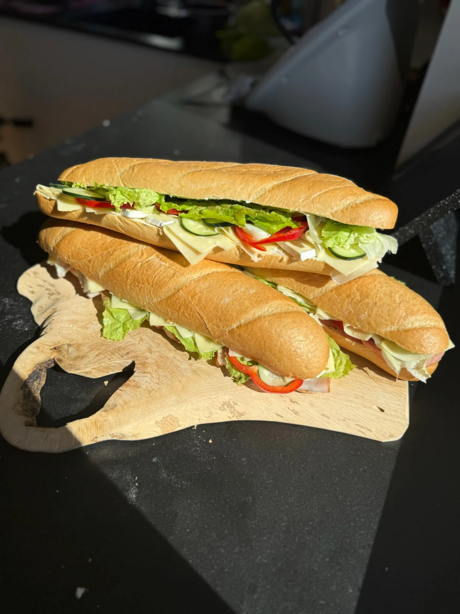 Gefüllte Partybaguettes