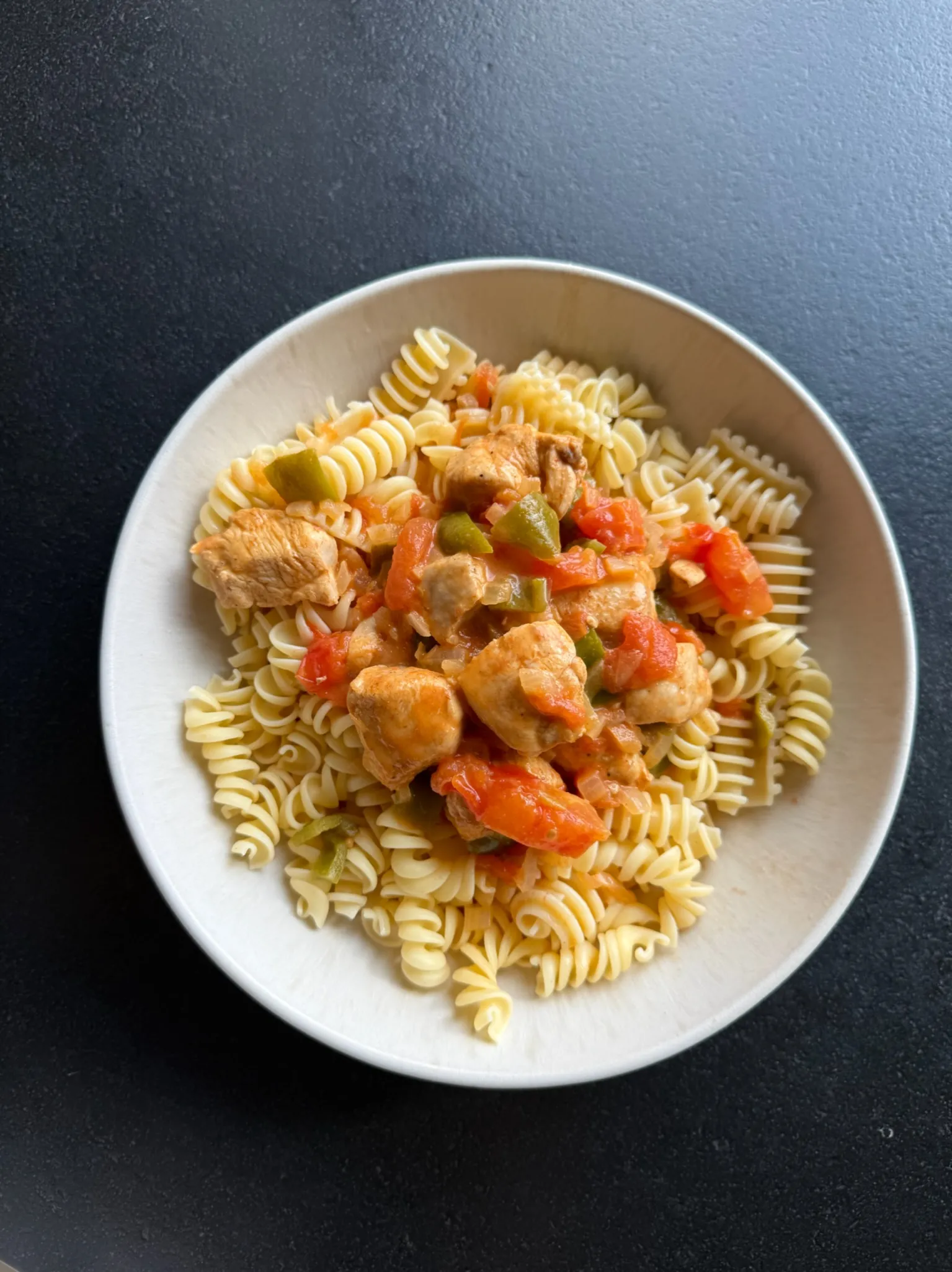 Paprika Tomaten Hähnchen Ragout
