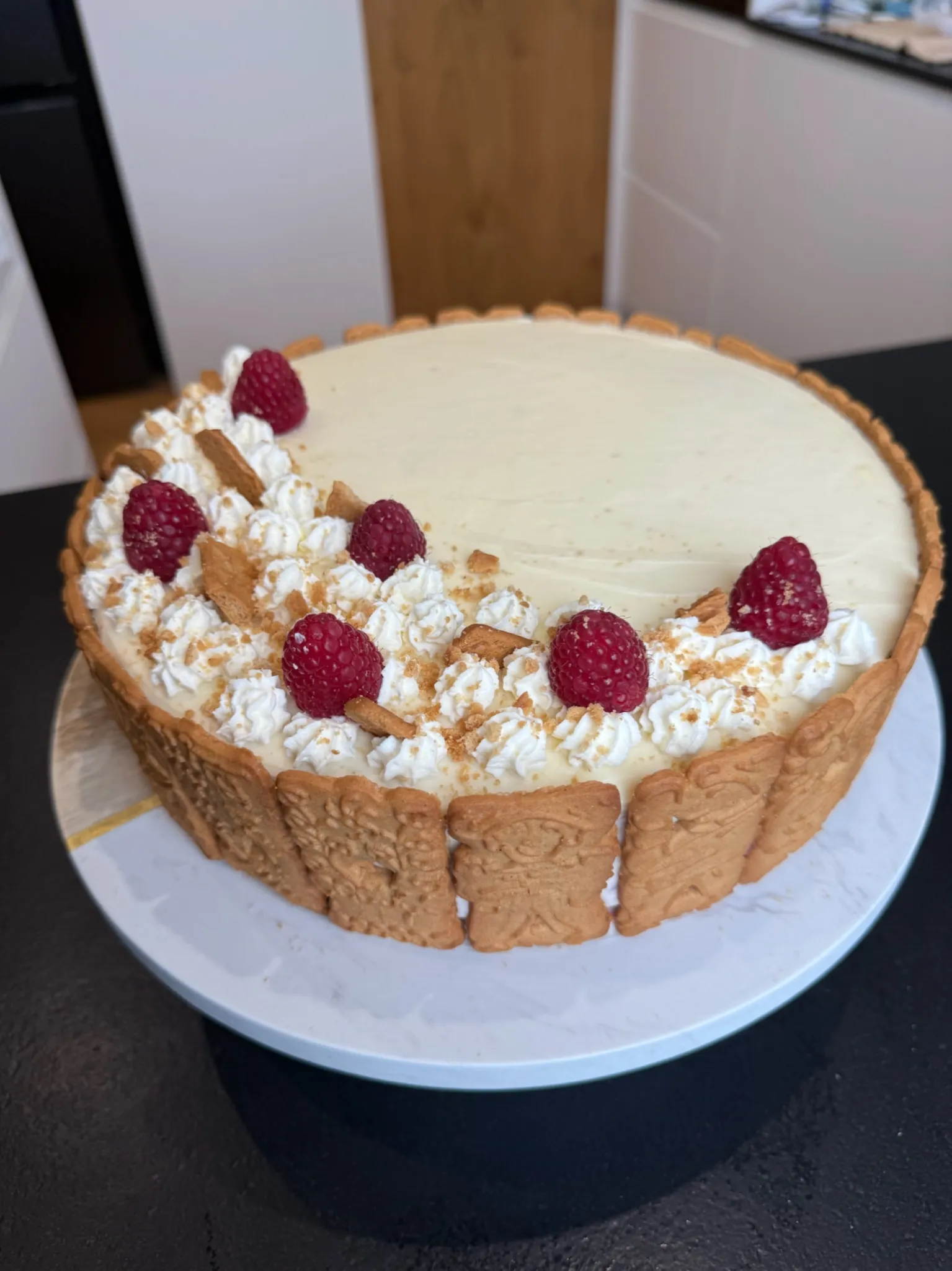 Spekulatius Himbeer Torte