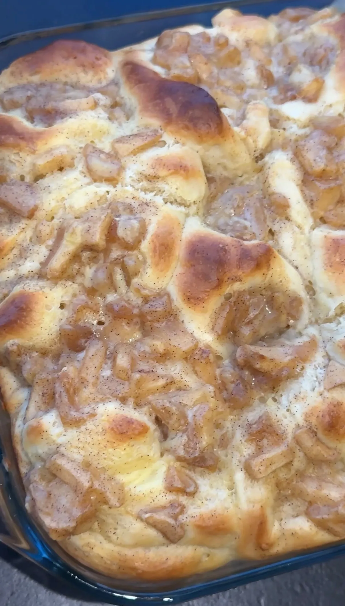 Apfel Pudding Schnecken