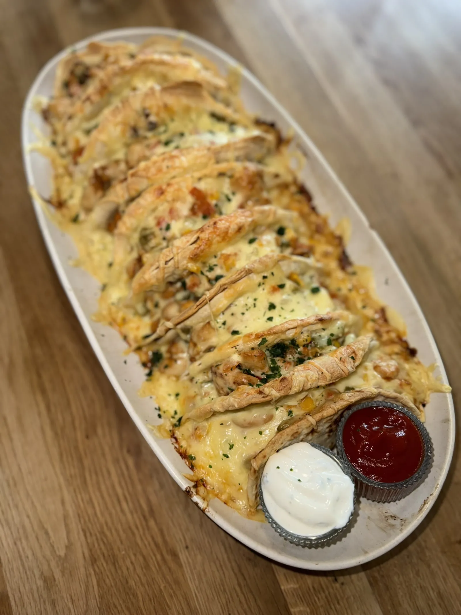 Cheesy Chicken Tacos